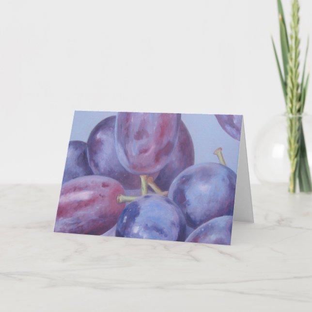 Blå druva kort (Framsida)