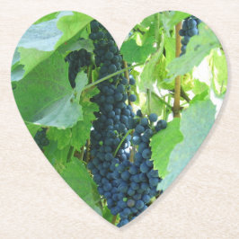 Blå druvor underlägg papper