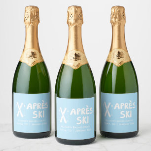 Blå Efter Skidbröllopsfest Champagne