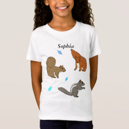 Blå ekorrar t shirt