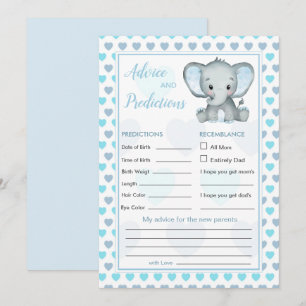 Blå elefant Hearts Baby Predence & Advice