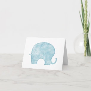 Blå Elefant Kort