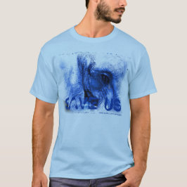 blå elefant med tårande SPARA USA t-shirt
