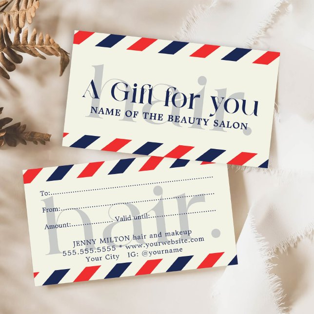 Blå Elegant Blå rödgåva - skönhet Visitkort (Skapare uppladdad)