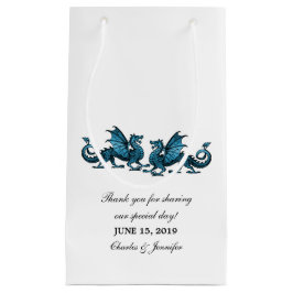 Blå Elegant Dragons Bröllop Gift Bag