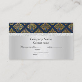 Blå elegant, halvljusaffär visitkort