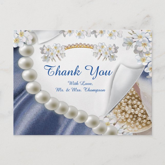 Blå,Elfenben,Grön,Guld Silke & Pärlhalsband Y vyko Vykort (Framsida)