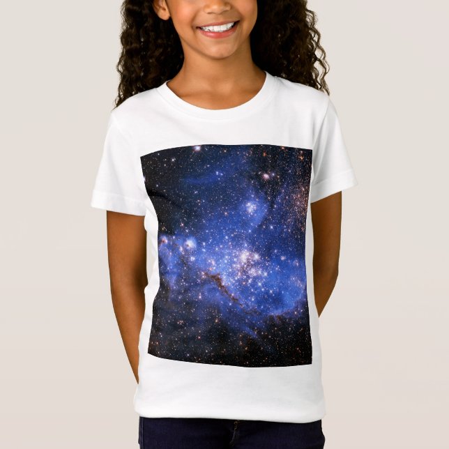 Blå Embrioniska stjärnor T-shirt (Framsida)