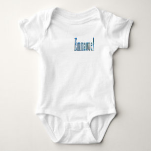 Blå Emmanuel Namn, T Shirt