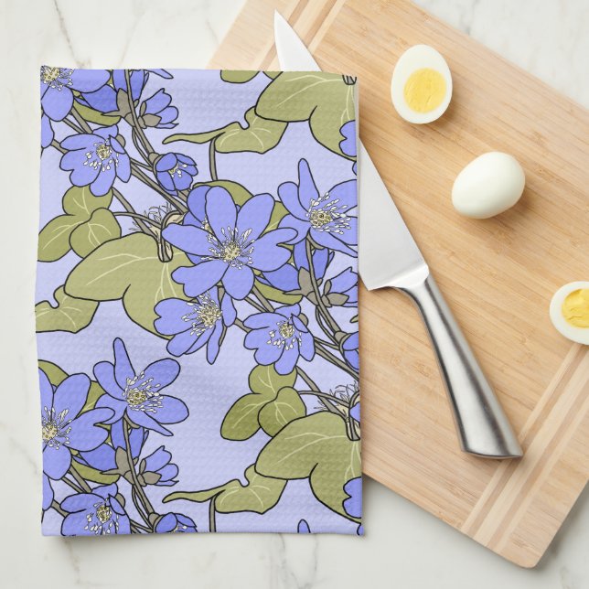 Blå emones kökshandduk (Vikt i Fjärdedel)