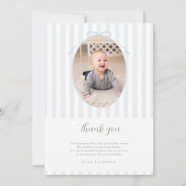 Blå En Dum Anka Foto Tackkort Tack Kort (Framsida)