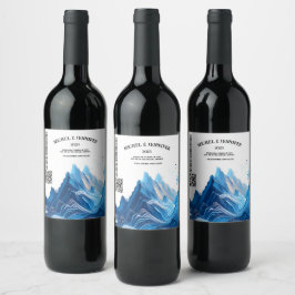 Blå etikett för Bröllop