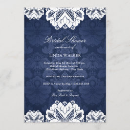 Blå exotisk blomma | Inbjudningskort för möhippan