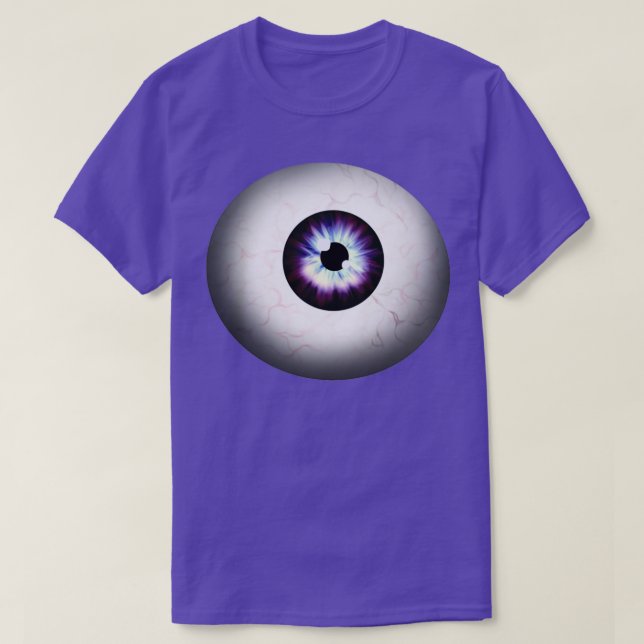 Blå Eyeball 1 T Shirt (Design framsida)