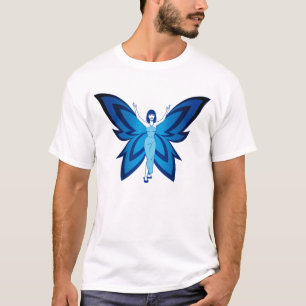 Blå Faery t-shirt för män