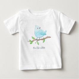 Blå fågel baby t-shirt