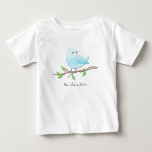Blå Fågel Baby T-Shirt