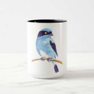 Blå fågel mugg