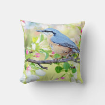 Blå fågel- och äppelBlommar