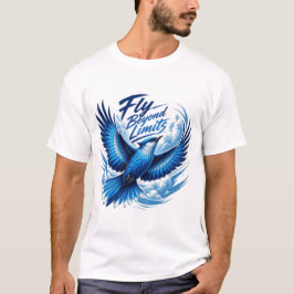 blå fågel t shirt