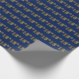 Blå, Falsk Guld 18:e (Artonde) Händelse Presentpapper