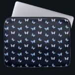 Blå fantasi galaxy butterflies laptop fodral<br><div class="desc">Blå fantasi galaxy butterflies</div>