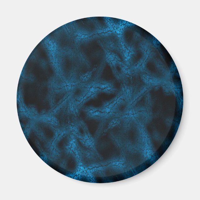 Blå fantasi mönster magnet (Framsidan)