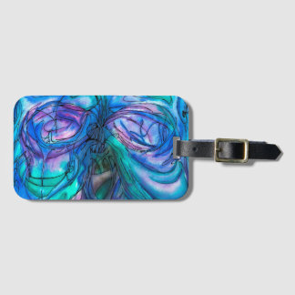 Blå Fantasy Watercolor Bagagebricka