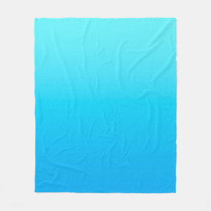 Blå färggradient fleecefilt