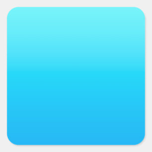 Blå färggradient fyrkantigt klistermärke