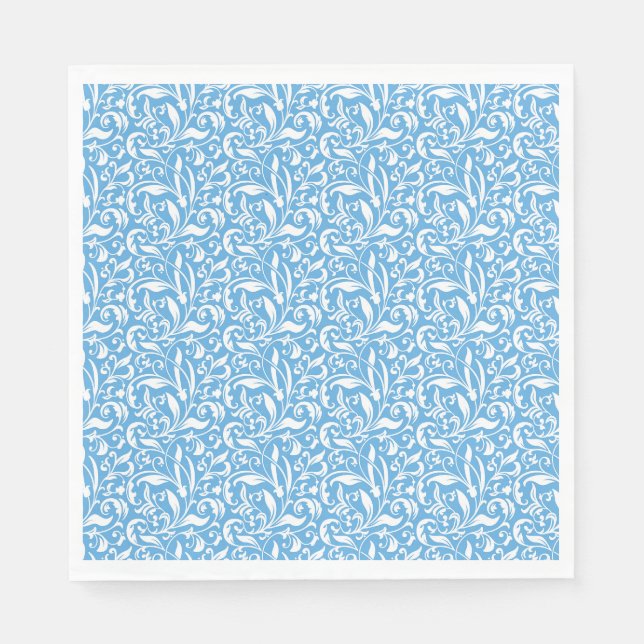 Blå, färglös Papper utskrift Pappersservett (Framsidan)