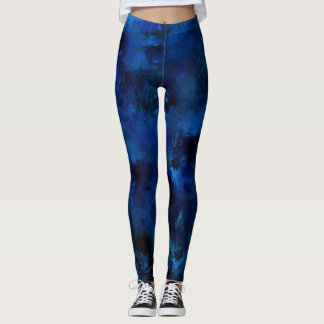 Blå färgplatta nr 3 leggings