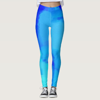 Blå färgplatta nr 5 leggings