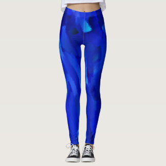 Blå färgplatta nr 6 leggings