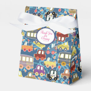 Blå favoritruta för Cute Fordon Presentaskar