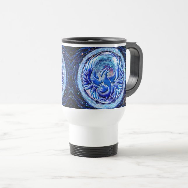 Blå Fenix Resemugg (Framsida höger)