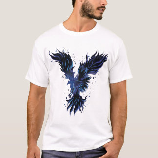Blå Fenix  T Shirt