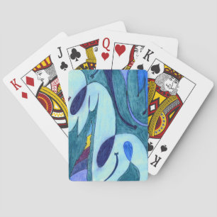 Blå fingrar casinokort