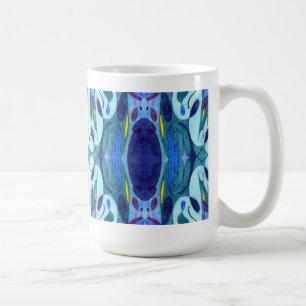 Blå fingrar kaffemugg