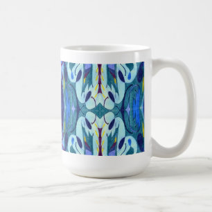 Blå fingrar kaffemugg