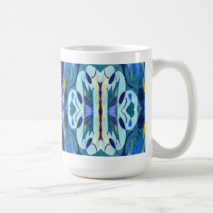 Blå fingrar kaffemugg