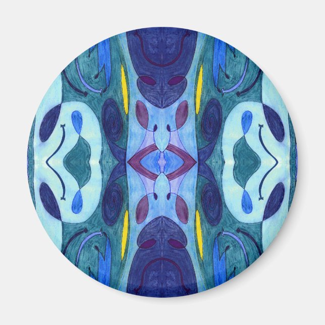 Blå fingrar magnet (Framsidan)