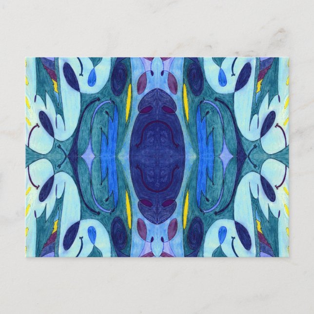 Blå fingrar vykort (Framsida)