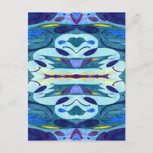 Blå fingrar vykort (Framsida)