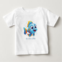 Blå Fisk Baby T-Shirt