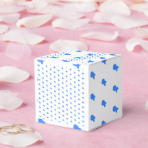 Blå Fisk Barnkalas Vit