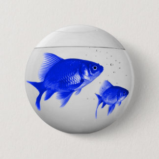 Blå fisk knapp