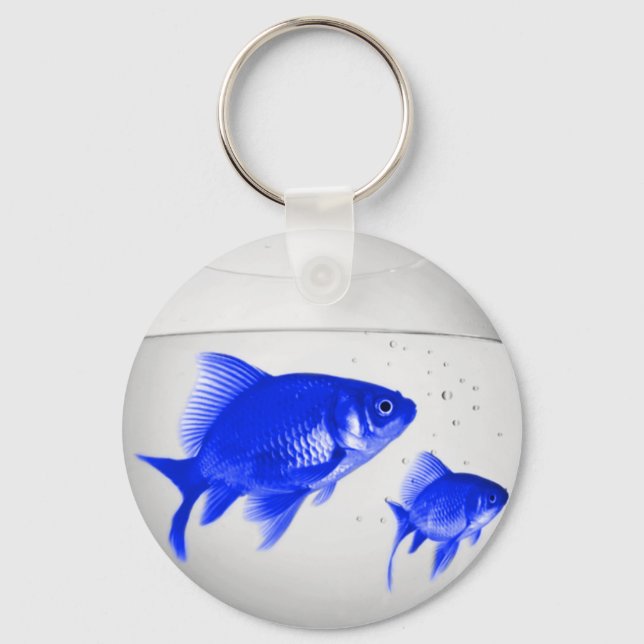 Blå fisk nyckelring (Framsida)