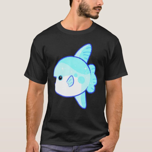 Blå Fisk T Shirt (Framsida)