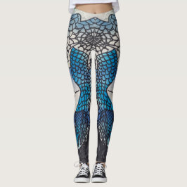 Blå fiskleggings leggings